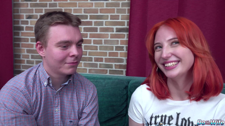 Porn Gutter: Redheaded Wife Emma Korti Gets Anally Creampied as Husband Watches