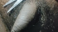 Indian Desi Bhabhi Ji Lund Hair Cut to Her Husband in the Bedroom