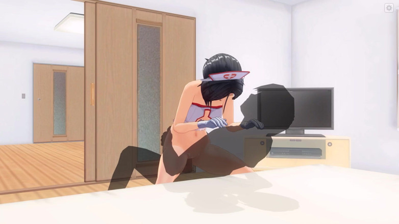 H3DC: 3D-hentai-krankenschwester kam zum patienten, um seinen großen schwanz zu reiten