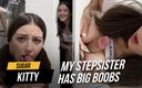 Sugary Kitty: Hermanastra de grandes tetas atrapada hermanastro masturbándose ¡Una chica ponerse cachonda...