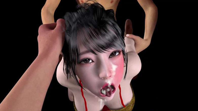 Why fuck so hard: 3D Asian Whore with Lingerie Got Her Asshole Fucked so...