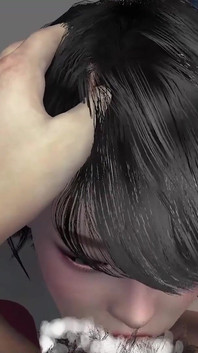 Asian Girl Gives a Morning Deepthroat Blowjob
