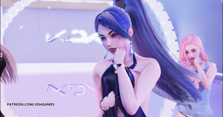 3D-Hentai Games: Stern - Vibrato Ahri Seraphine Kaisa striptease kda liga der legenden...