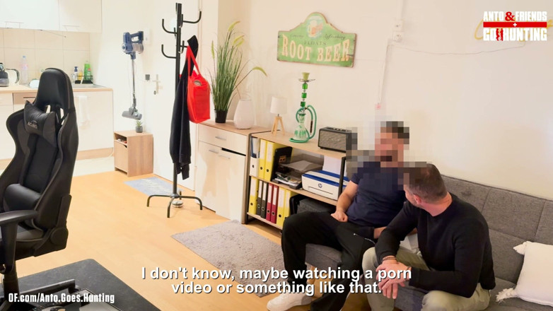 AntoGoesHunting: Straight Turkish Friend Cums in Married German Guys Mouth After...
