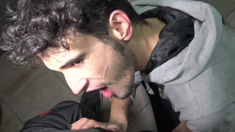 YOUNG FUCKED BY OLDER: Fucked Raw in Public Toilets