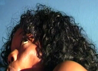 Dark Extreme: Gorgeous ebony teen with round booty gets jizzed on pussy...