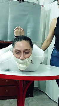 Elvira’s Tightest Hogtie - Gagged, Helpless and Humiliated