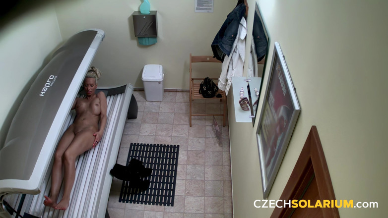 Czech Solarium: Czech Solarium 137: Silicone MILF Bares All in Solarium