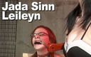 Picticon bondage and fetish: Jada Sinn Doms Leileyn, жіноче домінування, шокує поганий GMWL2330