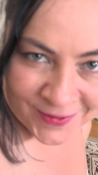 Auntjudys - Your Job Interview with Chubby Hairy MILF Boss Lady Christina Takes a Naughty Turn