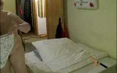 Watched in Bedroom Fucking Machine Makes Cunt Squirt