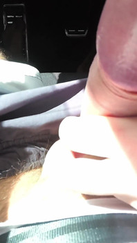Handjob While Driving - Outdoor Fuck and Cum on Monster Ass