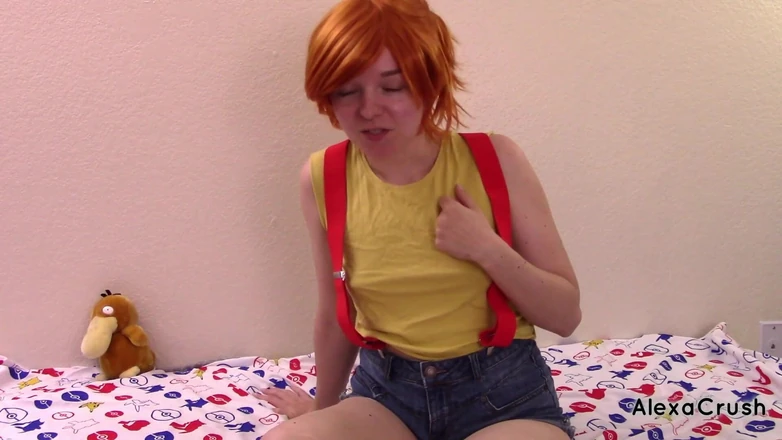 AlexaCrush: Misty neukt Ash - per ongeluk creampie