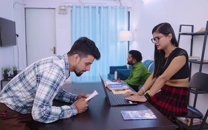 Triflicks: Indian Beautiful Girl Sex with Her Office Boy Hardcore Sex