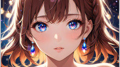 LustRender: Rêves de bokeh : une jeune femme magnifique dans des lumières...