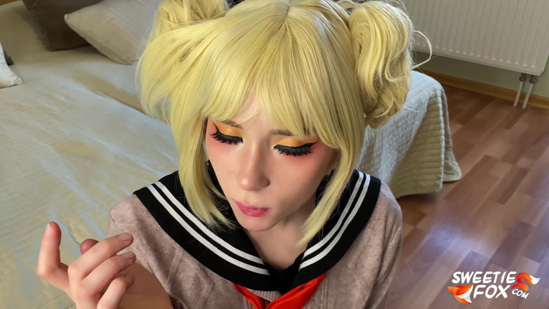 Sweetie Fox: Passionate deepthroat and hardcore fucking with Toga Himiko from League...