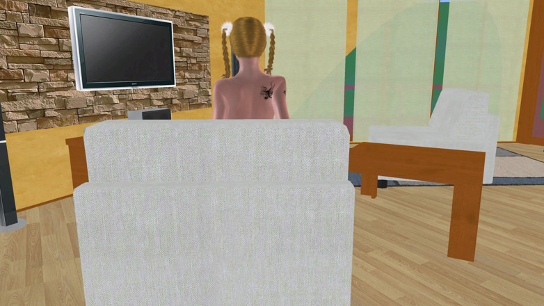 RenderLust: Animated 3D Lesbian Porn - Gorgeous Teen on Chair, Mature Woman Licking...