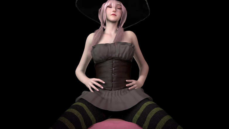 PixelAftDark: Lapdance di una strega coreana (halloween cavalca pov)