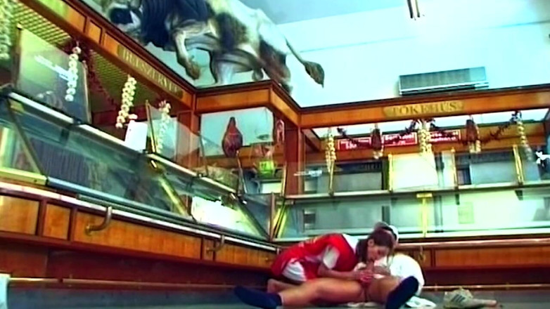 NAUGHTYPOLSKA: Market Slut Stuffing Sausages Deep in Throbbing Pussy
