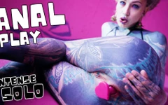 Solo Anal Fisting - Toys and Plugs for Tattoo Girl - Asshole Streching
