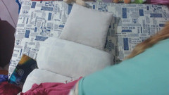 Risky Hairy Couple: Große muskeln biegen sich