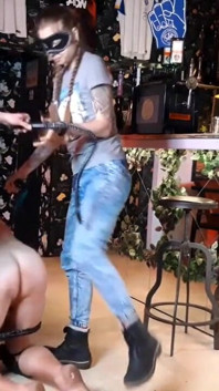Ședință FFM călărind pula la bar
