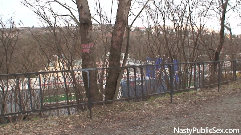 Nasty Public Sex: Hot teen Elis Diamond fucked outdoor by Pavel Terrier