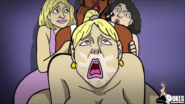Dukes Hardcore Honeys: Milf culo follado por bbc y consolador