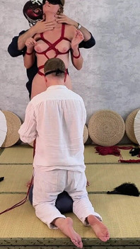 Shibari slet training van touwen tot 3 pikken in mijn mond deel - nomadenspel
