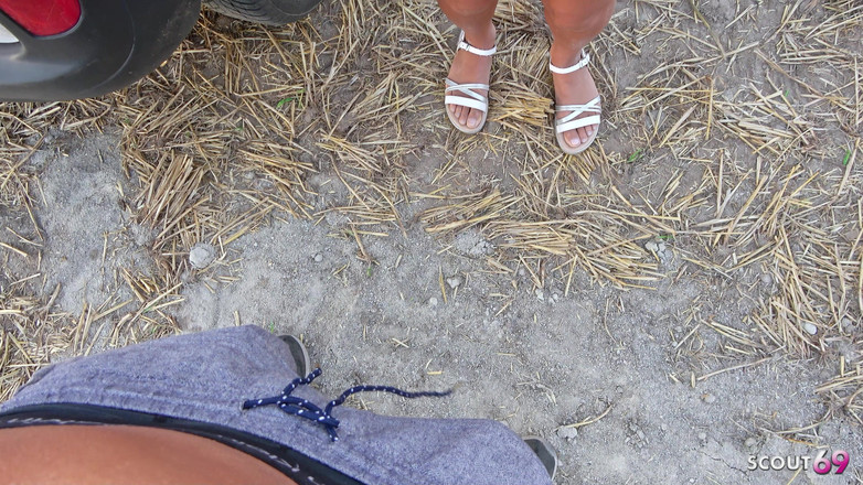 Scout69: Slim German Brown Skin Latina Secretary Tricked to Outdoor Fuck...