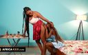 Africa-XXX: Makeup artisten tar hand om hela kroppen av sin klient