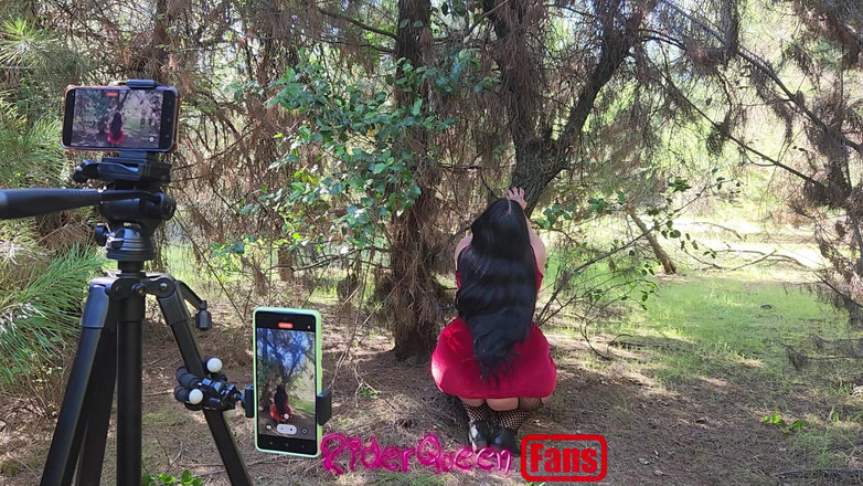 Riderqueen BBW Step Mom Latina Ebony: Riderqueen açık havada yalnız