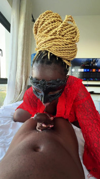 Ebony with a Huge Ass Riding and Taking Rough Strokes