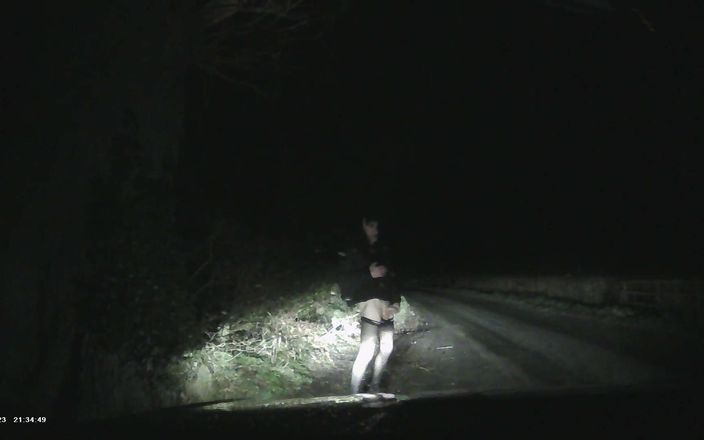 Sexy tranny: Fuori per un drive