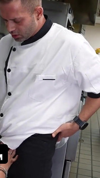 Petite Bunny Fae Takes on the Entire Kitchen Crew in a Wild Restaurant Gangbang