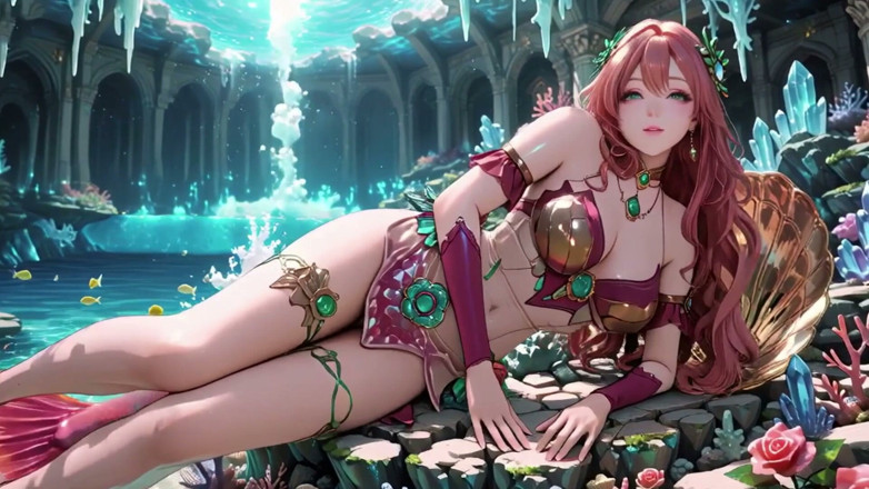 Seraphina Vale: Fantasia nel mare profondo! le lounge sirena della Sirena dai...
