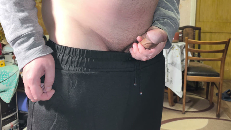 DihMonk: Intensive kniende handjob-kleidung, die überall geworfen wird