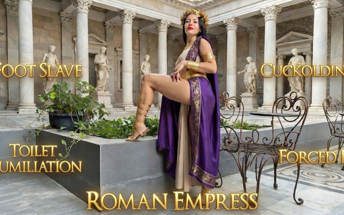 Princess Monica: Roman Empress - niewolnica stóp, upokorzenie toalety, rogacz i bi zachęta