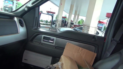 Like it extreme: Public driving with a huge buttplug