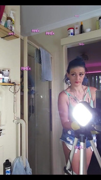 Grwm alt meisje dat mijn haar verft, blauw dansfeestje & badkamerplezier (pov)
