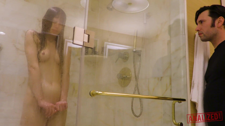 Analized: Small tits Jillian Janson anally fucked in the bathroom
