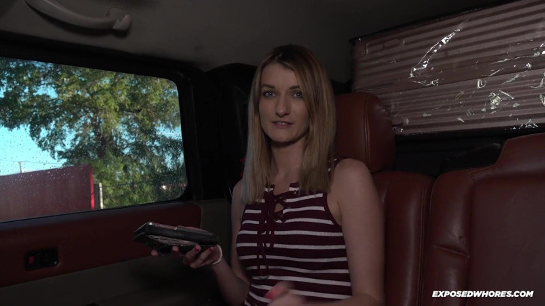 Exposed Whores Media: Broke slut blows her ride share driver for a ride...