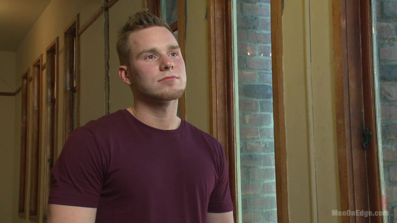 Men on Edge: Brand New Straight Stud Gets His Hard Cock Edged