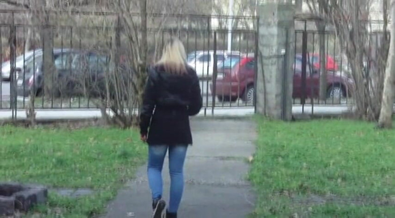 Femdom Austria: Cute Teen Smoking Cigarette Outdoors