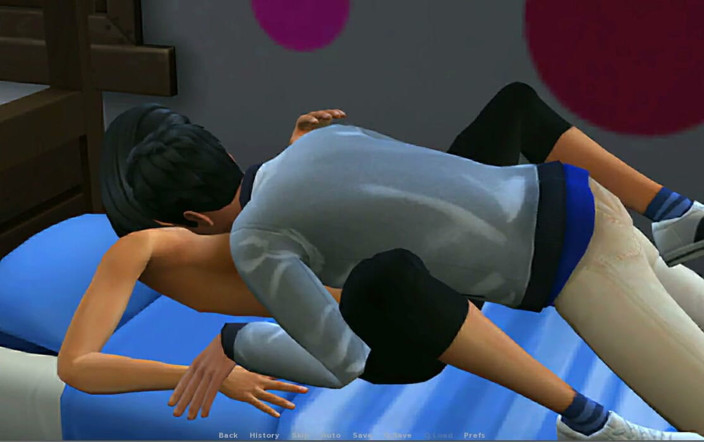 XXX Games Bunk: Insimology - Gameplay -roleplay - Desi Cosplay Teen Gives Blowjob to Her Stepbrother