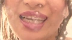 Majestic Cock Licking and Spitting: Mirei Kitano&#039;s Saliva Game!