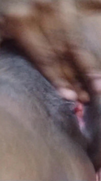 Rubbing Fingering Slapping My Black Tight Pussy