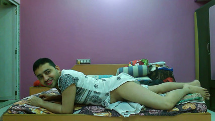 Cute & Nude Crossdresser: Dirty sissy crossdresser femboy Sweet Lollipop in a long side...