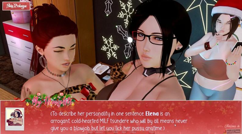 Cumming Gaming: Необмежений Різдво [Різдво хентай порно гра], еп.1. Зраджую своїй дівчині з найкращими друзями моєї мачухи
