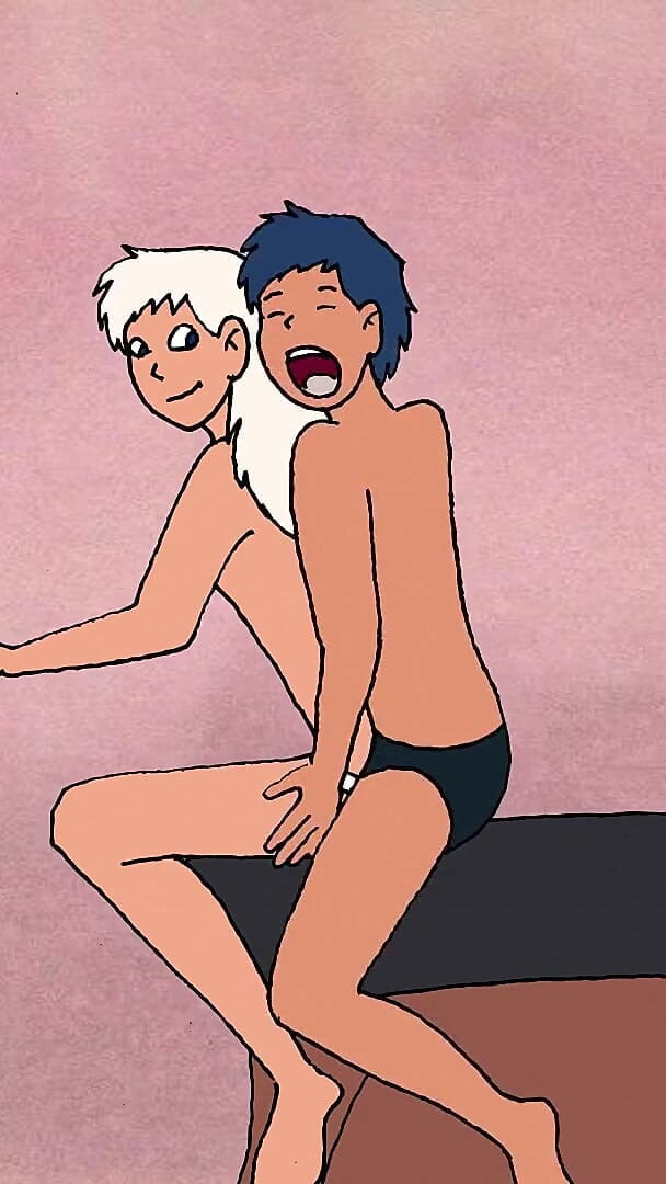 Nikkenikke animation: Young Arab Student and a Beautiful Blonde: Hot Fuck on...